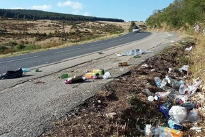 Arrêtons de jeter des déchets sur les bords de route